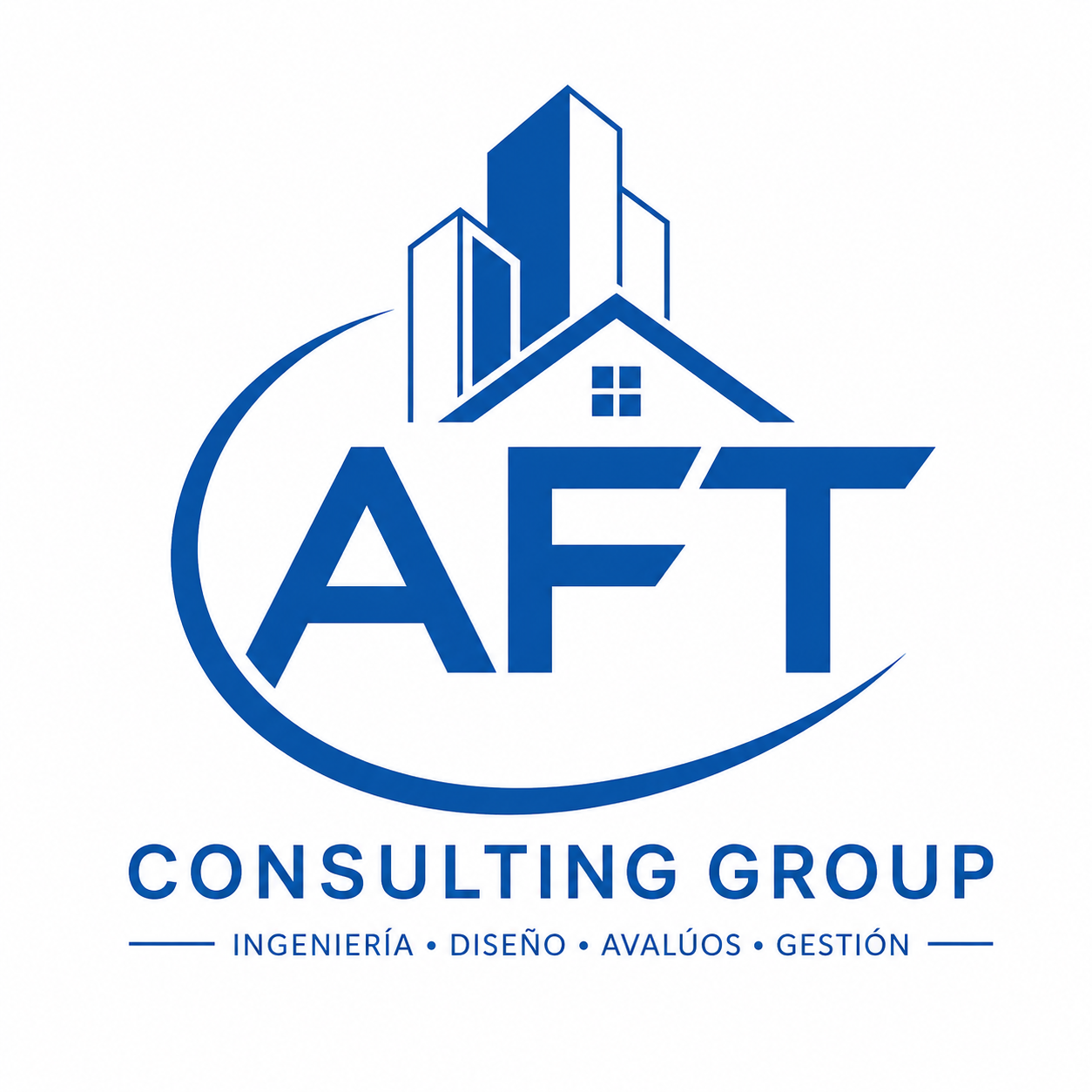 Logotipo oficial de AFT Consulting Group, firma de ingeniería civil y consultoría técnica e inmobiliaria de Guayaquil, Ecuador.